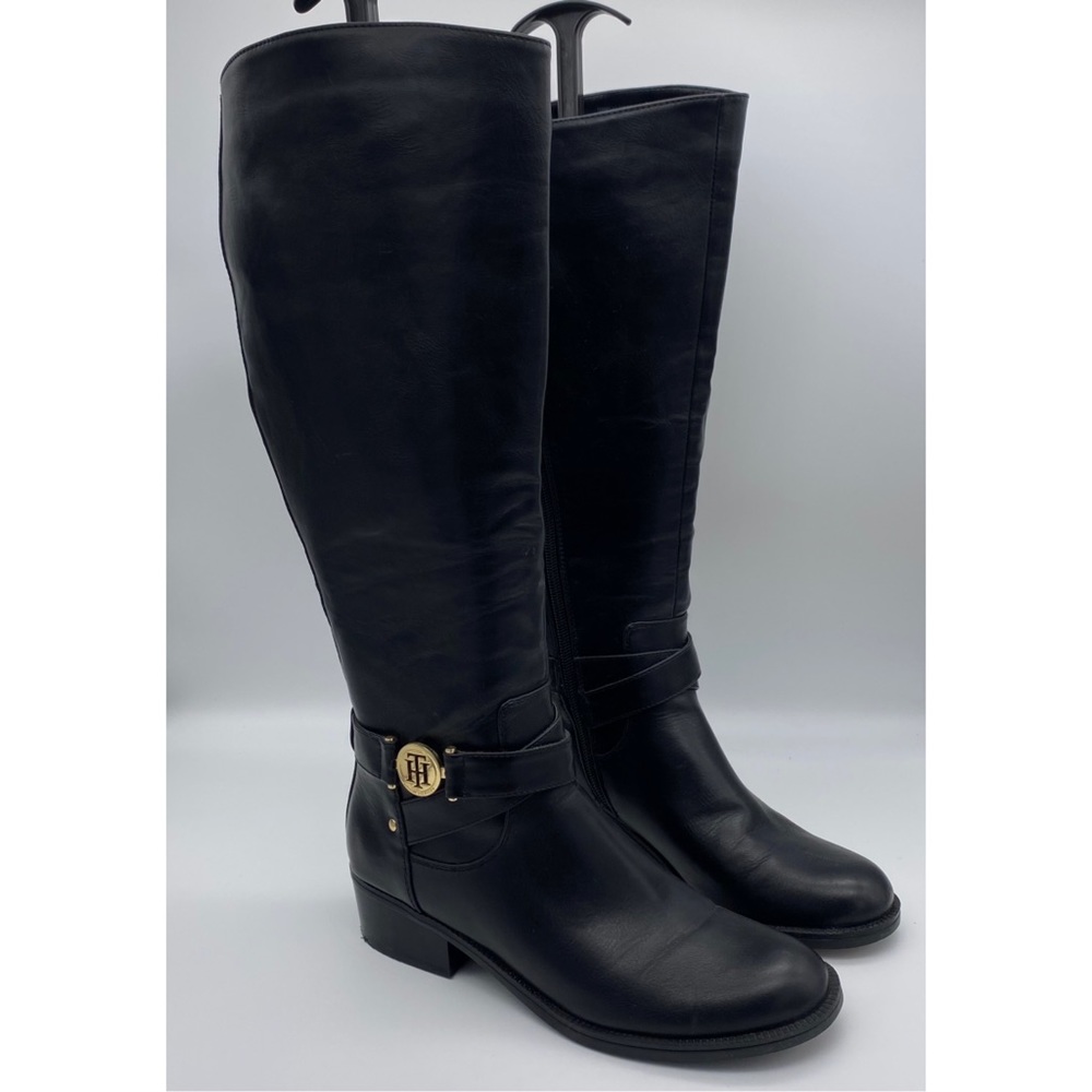 Tommy Hilfiger Black Knee-High Boots